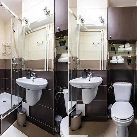 Apartman Superapart Saska 48a, Sleek 6th-floor With Balcony & Elevator Access Varsó